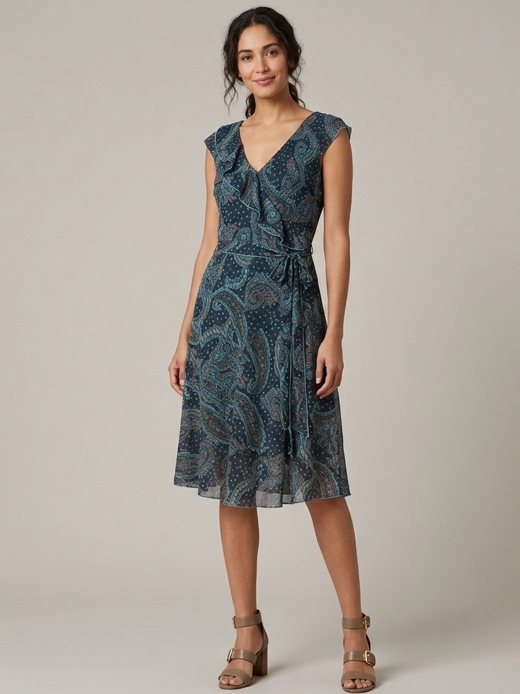 Alyn Paige Ruffle Fairy Chiffon Mini Dress